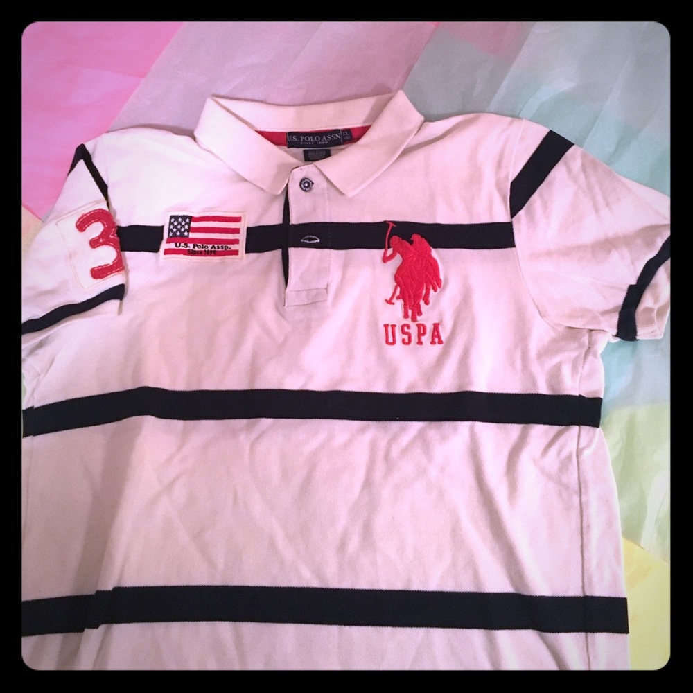 Boy's striped polo